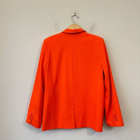 ROMEE STRIJDd x NA-KD One-Button Oversized Blazer in Orange - Picture 7 of 14